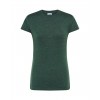 T-shirt damski JHK TSRLCMF - BOTTLE GREEN HEATHER