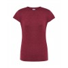 T-shirt damski JHK TSRLCMF - BURGUNDY HEATHER