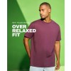 Koszulka OVER RELAXED FIT - BURGUNDY