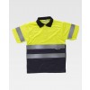 Polo ostrzegawcze, dwukolorowe - GOLD FLUOR