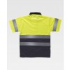 Polo ostrzegawcze, dwukolorowe - GOLD FLUOR