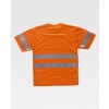 T-shirt ostrzegawczy, jednokolorowy - ORANGE FLUOR