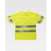 T-shirt ostrzegawczy, jednokolorowy - GOLD FLUOR