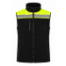 Kamizelka polarowa ostrzegawcza NEOPLUS FLHV400VEST - BLACK  / GOLD FLUOR